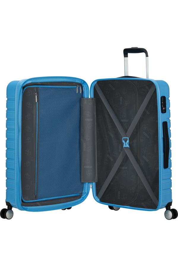 Mala de Viagem Média 67cm Expansível 4 Rodas Azul-Celeste - Flashline POP | American Tourister