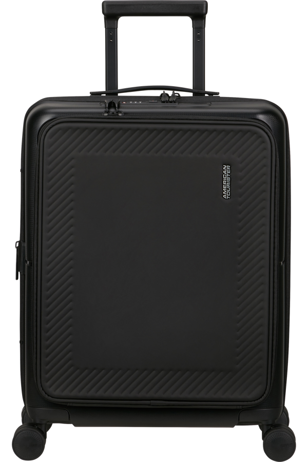 Mala de Cabine 55cm Expansível 4 Rodas com Bolso para Portátil 15.6 Preto - DashPop | American Tour