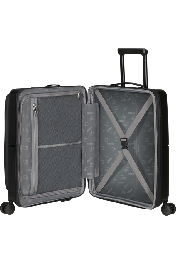 Mala de Cabine 55cm Expansível 4 Rodas com Bolso para Portátil 15.6 Preto - DashPop | American Tour