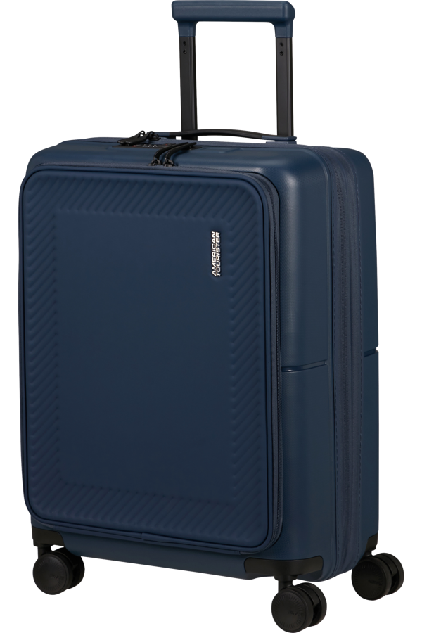 Mala de Cabine 55cm Expansível 4 Rodas com Bolso para Portátil 15.6 Azul Meia-Noite - DashPop | Ame