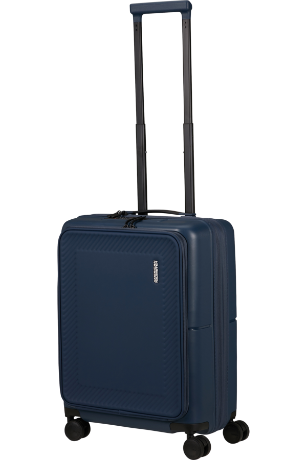 Mala de Cabine 55cm Expansível 4 Rodas com Bolso para Portátil 15.6 Azul Meia-Noite - DashPop | Ame