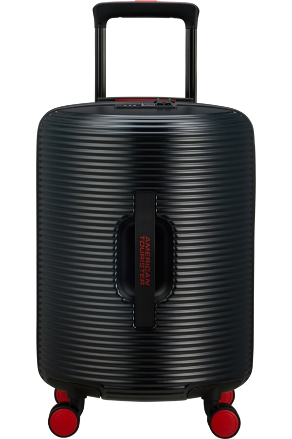 Mala de Cabine 52cm 4 Rodas Preto/Vermelho - Rollio | American Tourister