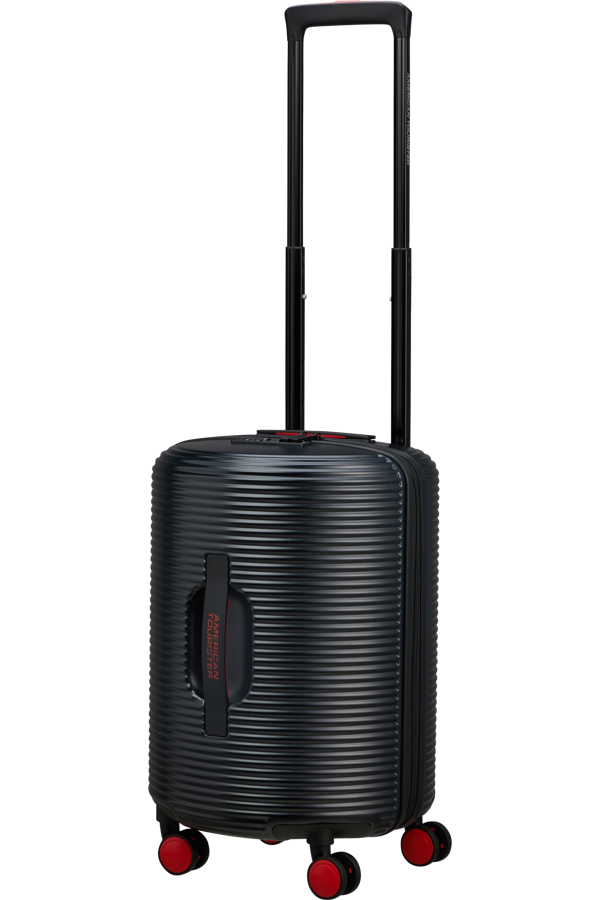 Mala de Cabine 52cm 4 Rodas Preto/Vermelho - Rollio | American Tourister