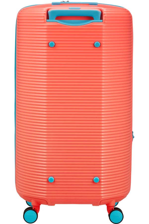 Mala de Viagem Grande 75cm Expansível 4 Rodas Coral/Azul - Rollio | American Tourister®