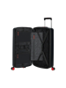 Mala de Viagem Grande 75cm Expansível 4 Rodas Preto/Vermelho - Rollio | American Tourister