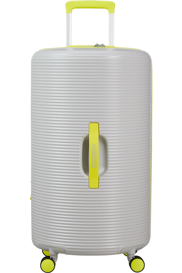 Mala de Viagem Grande 75cm Expansível 4 Rodas Cinzento-Claro/Lima - Rollio | American Tourister®