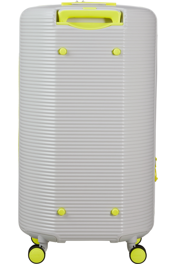 Mala de Viagem Grande 75cm Expansível 4 Rodas Cinzento-Claro/Lima - Rollio | American Tourister®