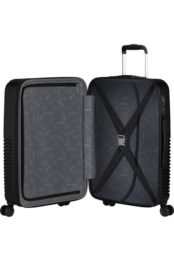 Mala de Viagem Média 67cm Expansível 4 Rodas Preto Meia-Noite - Niteline | American Tourister
