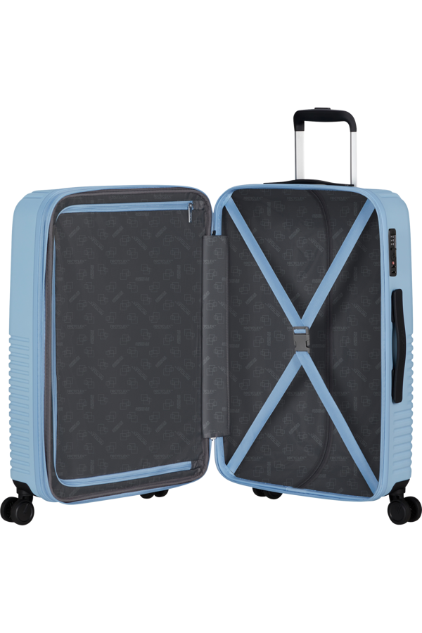 Mala de Viagem Média 67cm Expansível 4 Rodas Azul-Gelo - Niteline | American Tourister