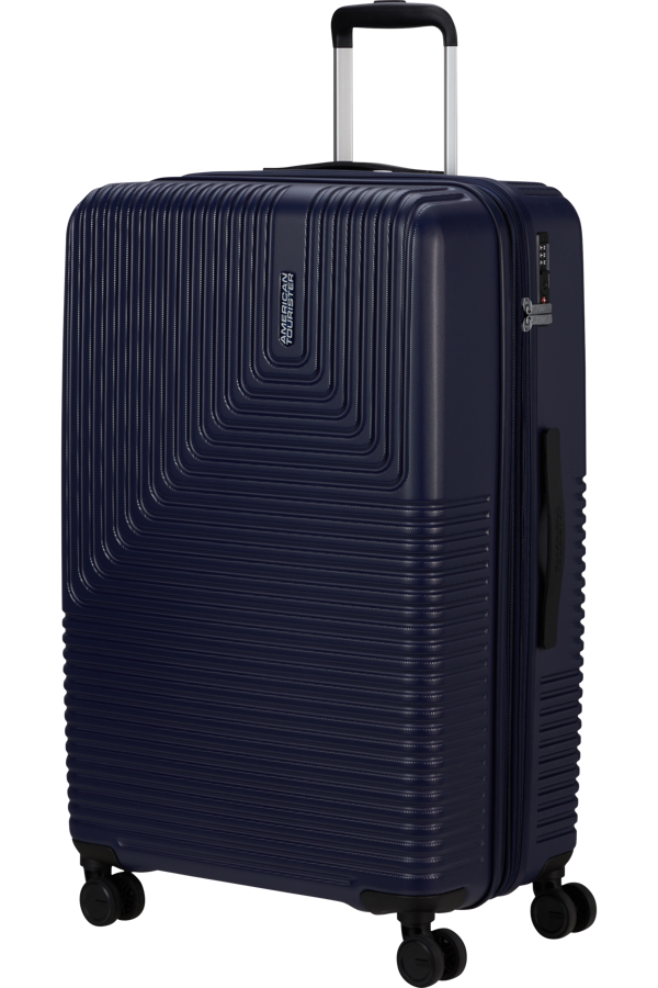Mala de Viagem Grande 77cm Expansível 4 Rodas Azul Luar - Niteline | American Tourister