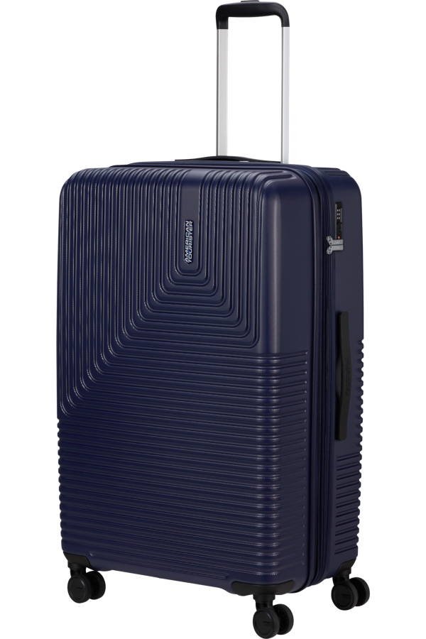 Mala de Viagem Grande 77cm Expansível 4 Rodas Azul Luar - Niteline | American Tourister