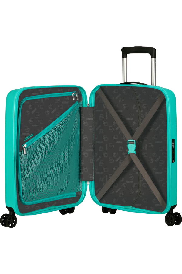 Mala de Cabine 55cm 4 Rodas Azul-Aquático - Rejoy | American Tourister®