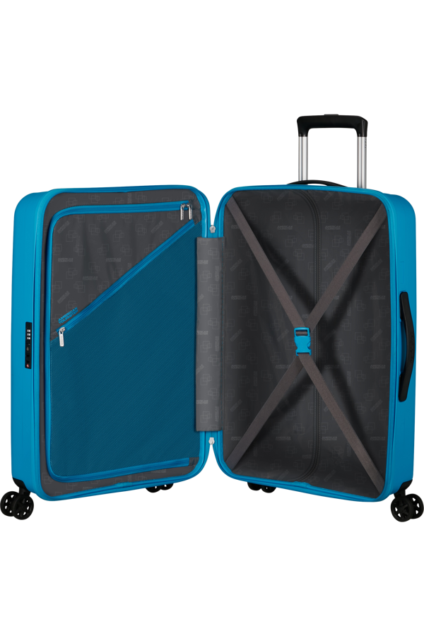 Mala de Viagem Média 68cm 4 Rodas Azul-Celeste - Rejoy | American Tourister