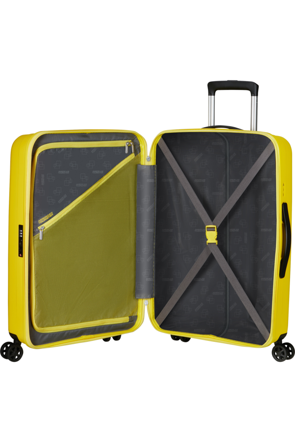 Mala de Viagem Média 68cm 4 Rodas Amarelo Elétrico - Rejoy | American Tourister