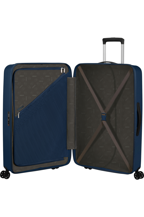 Mala de Viagem Grande 77cm 4 Rodas Azul-Marinho - Rejoy | American Tourister