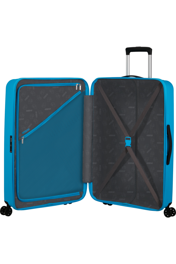 Mala de Viagem Grande 77cm 4 Rodas Azul-Celeste - Rejoy | American Tourister