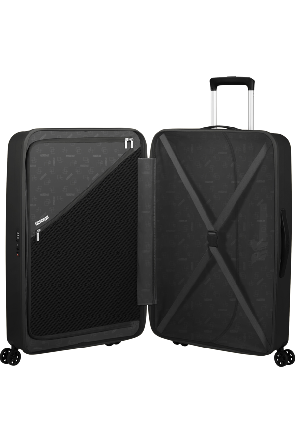 Mala de Viagem Grande 77cm 4 Rodas Preto - Rejoy | American Tourister