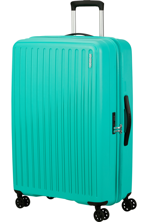 Mala de Viagem Grande 77cm 4 Rodas Azul-Aquático - Rejoy | American Tourister®