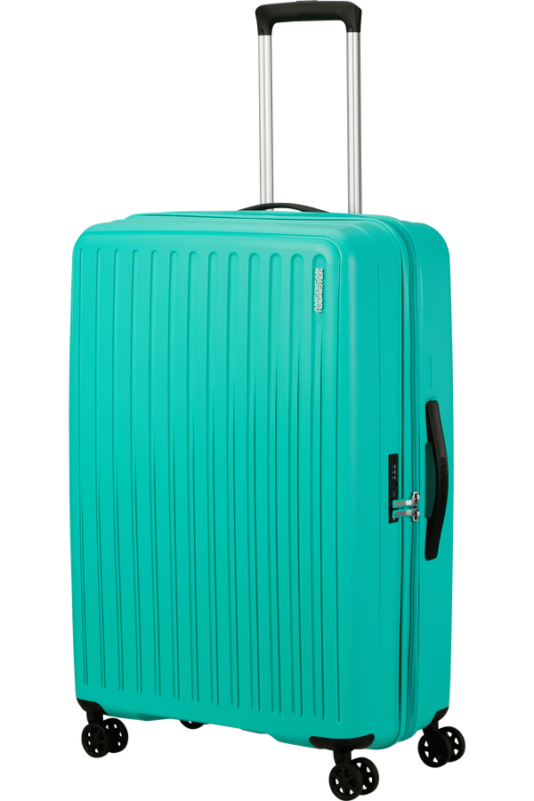 Mala de Viagem Grande 77cm 4 Rodas Azul-Aquático - Rejoy | American Tourister®