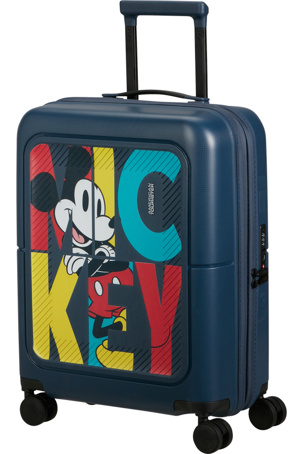 Mala de Cabine 55cm Expansível 4 Rodas Disney Mickey Pop Letras - DashPop Disney | American Touriste