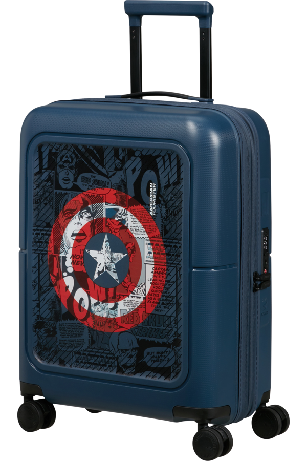 Mala de Cabine 55cm Expansível 4 Rodas Marvel Escudo Capitão América - DashPop Marvel | American Tou