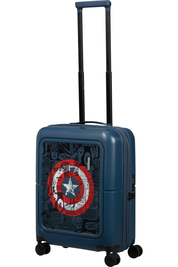 Mala de Cabine 55cm Expansível 4 Rodas Marvel Escudo Capitão América - DashPop Marvel | American Tou