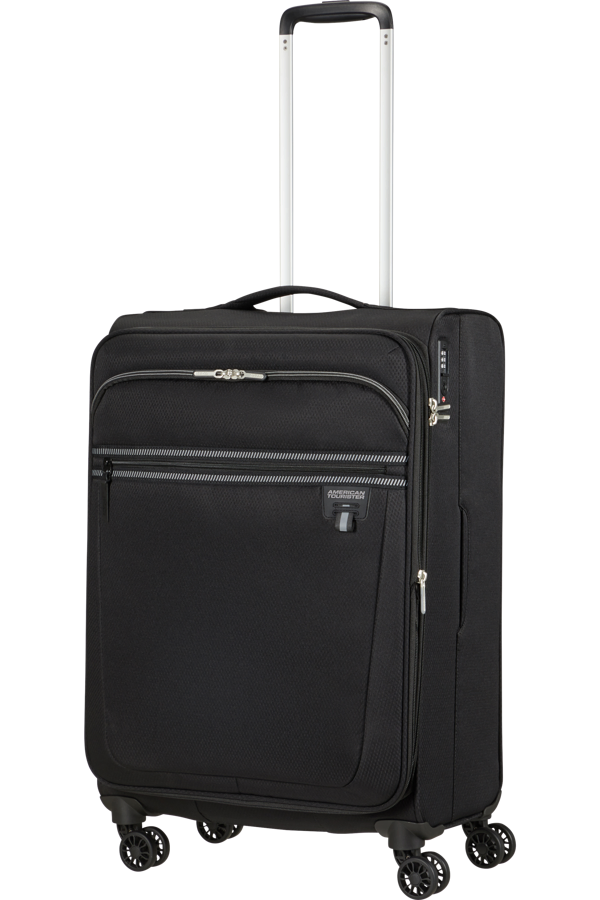 Mala de Viagem Média 69cm Expansível 4 Rodas Preto - AeroSpin | American Tourister