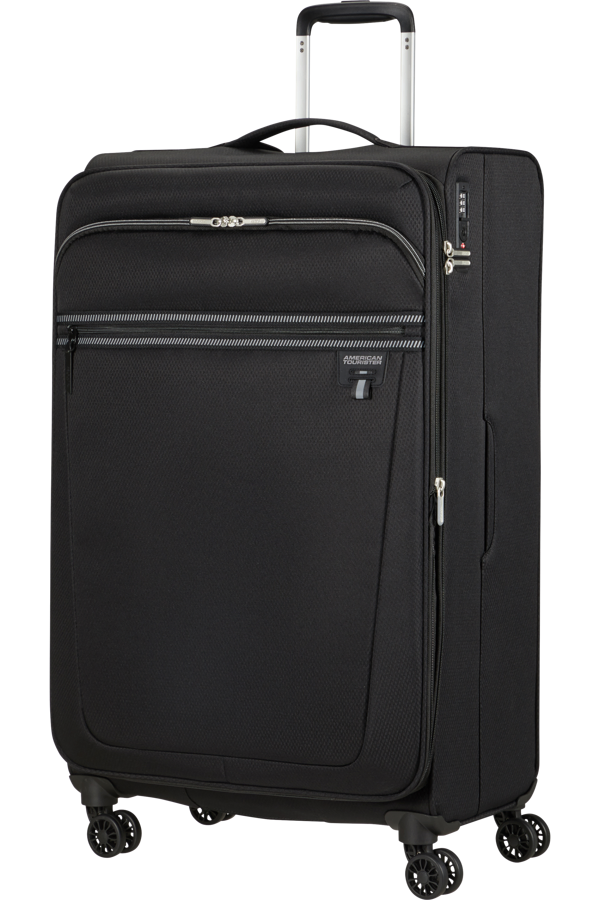 Mala de Viagem Grande 80cm Expansível 4 Rodas Preto - AeroSpin | American Tourister