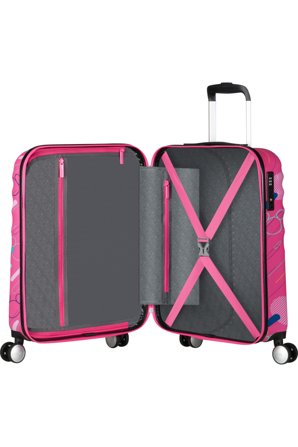 Mala de Cabine 55cm 4 Rodas Minnie Pop Futurista - WaveBreaker Disney | American Tourister