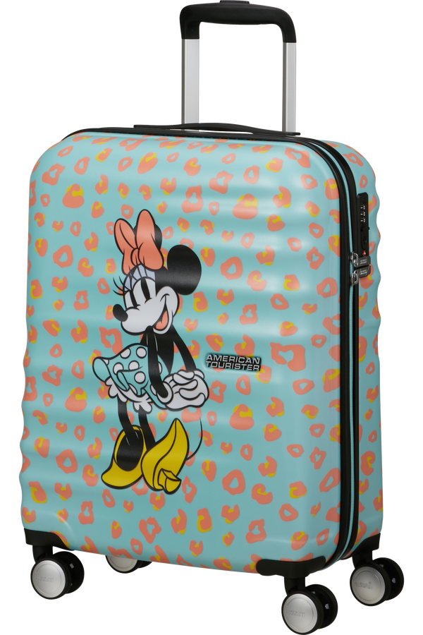 Mala de Cabine 55cm 4 Rodas Minnie Pontos Pastel - WaveBreaker Disney | American Tourister®