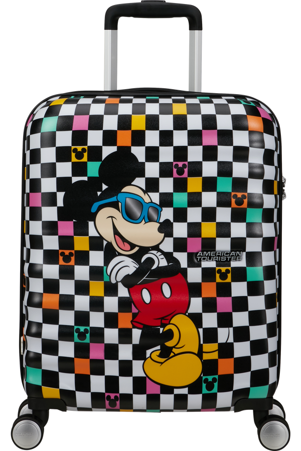 Mala de Cabine 55cm 4 Rodas Mickey Xadrez - WaveBreaker Disney | American Tourister®