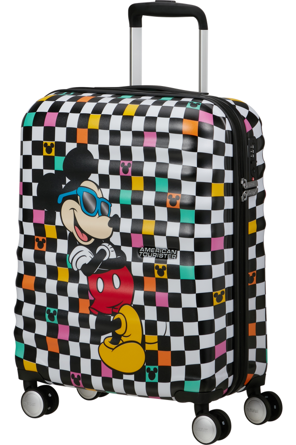 Mala de Cabine 55cm 4 Rodas Mickey Xadrez - WaveBreaker Disney | American Tourister®