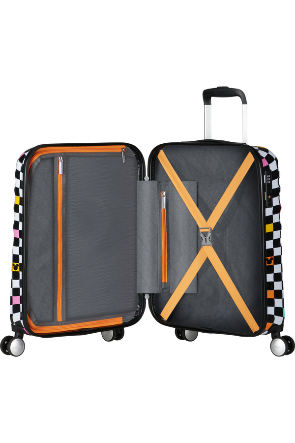 Mala de Cabine 55cm 4 Rodas Mickey Xadrez - WaveBreaker Disney | American Tourister®