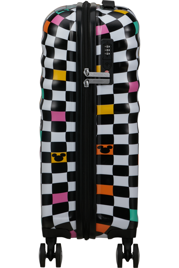 Mala de Cabine 55cm 4 Rodas Mickey Xadrez - WaveBreaker Disney | American Tourister®