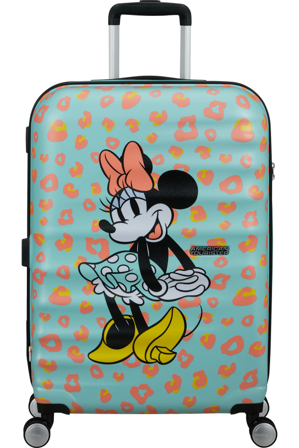 Mala de Viagem Média 67cm 4 Rodas Minnie Pontos Pastel - WaveBreaker Disney | American Tourister®