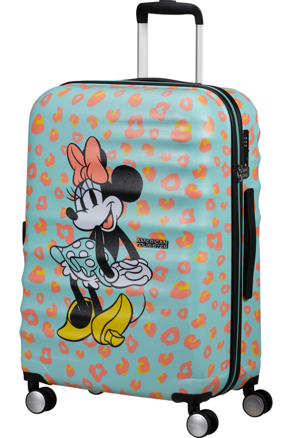 Mala de Viagem Média 67cm 4 Rodas Minnie Pontos Pastel - WaveBreaker Disney | American Tourister®