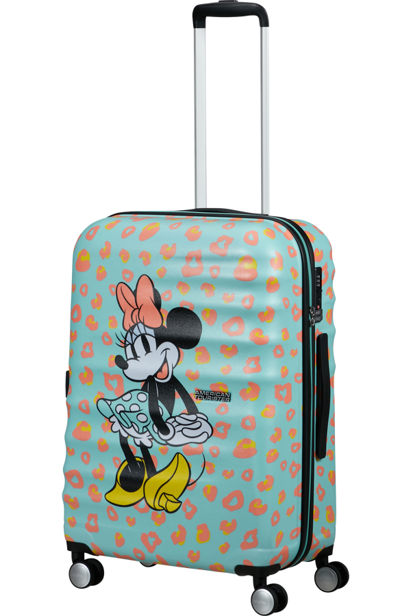 Mala de Viagem Média 67cm 4 Rodas Minnie Pontos Pastel - WaveBreaker Disney | American Tourister®