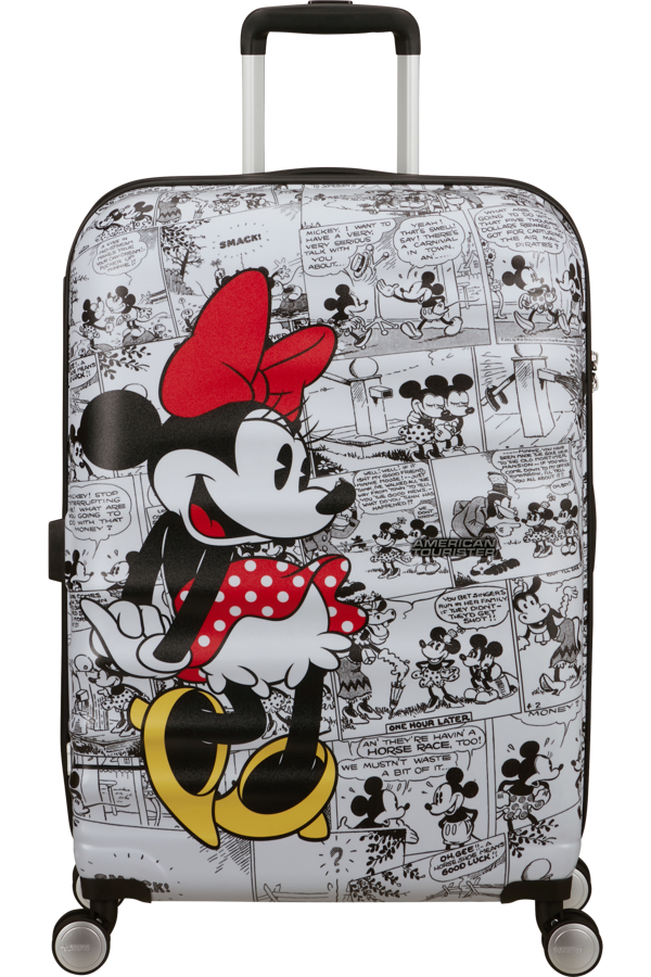 Mala de Viagem Média 67cm 4 Rodas Minnie Banda Desenhada - WaveBreaker Disney | American Tourister