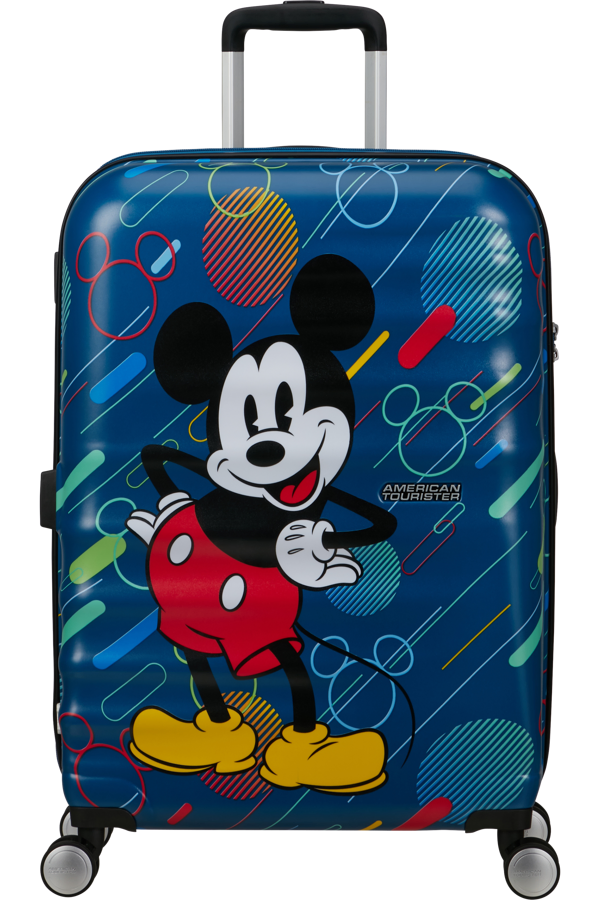 Mala de Viagem Média 67cm 4 Rodas Mickey Pop Futurista - WaveBreaker Disney | American Tourister