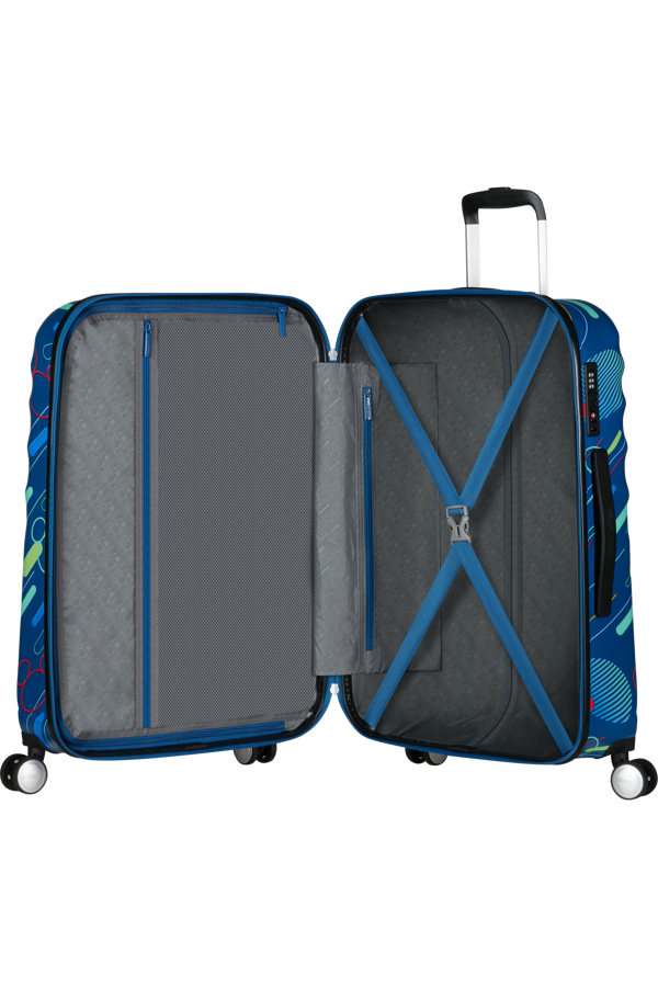 Mala de Viagem Média 67cm 4 Rodas Mickey Pop Futurista - WaveBreaker Disney | American Tourister