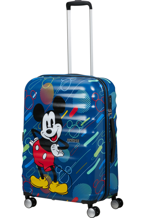 Mala de Viagem Média 67cm 4 Rodas Mickey Pop Futurista - WaveBreaker Disney | American Tourister