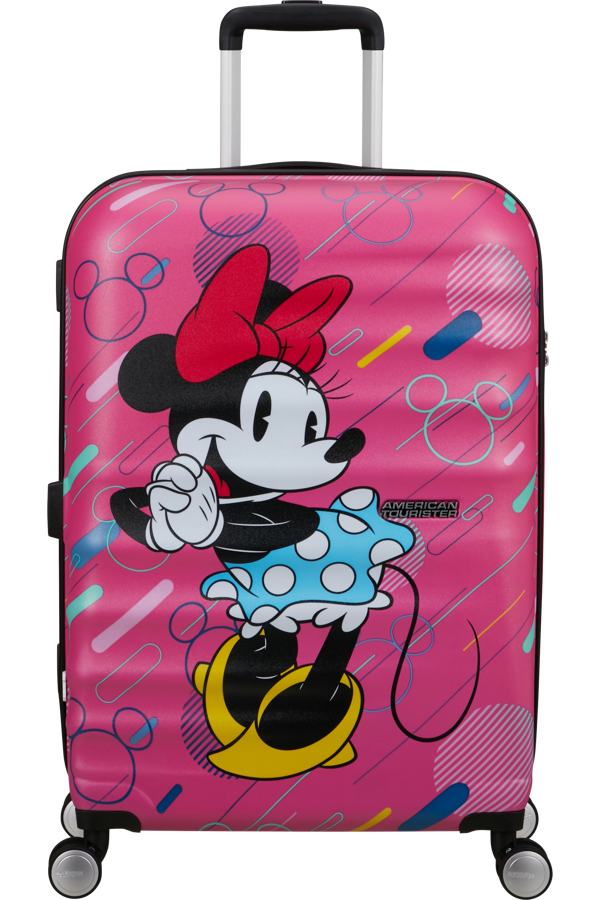 Mala de Viagem Média 67cm 4 Rodas Minnie Pop Futurista - WaveBreaker Disney | American Tourister