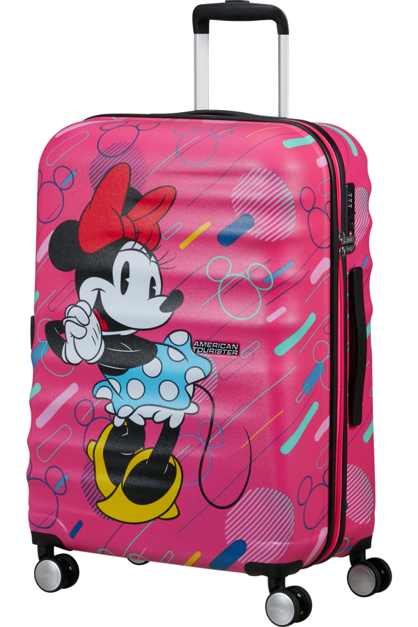 Mala de Viagem Média 67cm 4 Rodas Minnie Pop Futurista - WaveBreaker Disney | American Tourister