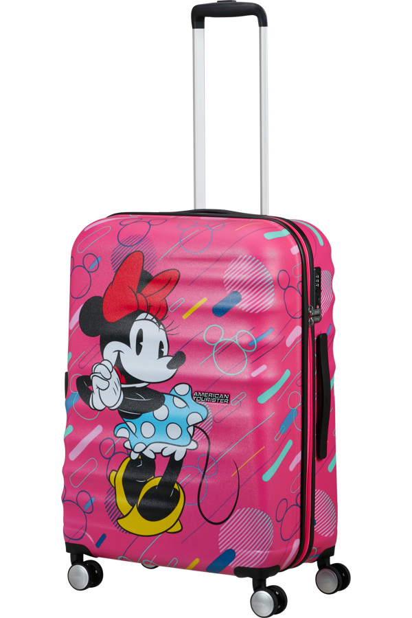 Mala de Viagem Média 67cm 4 Rodas Minnie Pop Futurista - WaveBreaker Disney | American Tourister