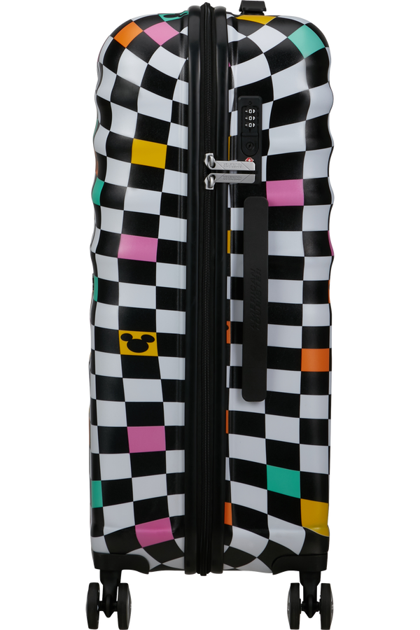 Mala de Viagem Média 67cm 4 Rodas Mickey Xadrez - WaveBreaker Disney | American Tourister®
