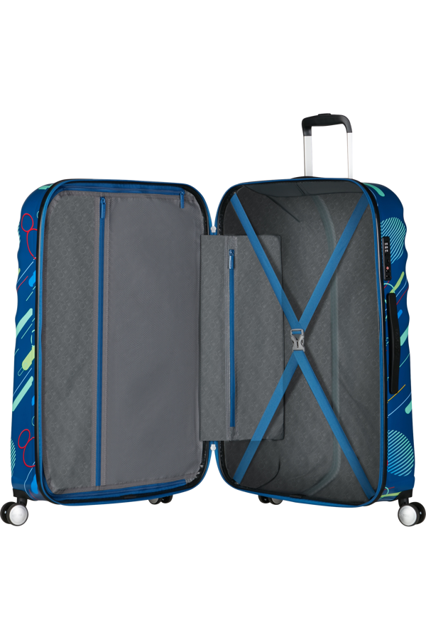 Mala de Viagem Grande 77cm 4 Rodas Mickey Pop Futurista - WaveBreaker Disney | American Tourister