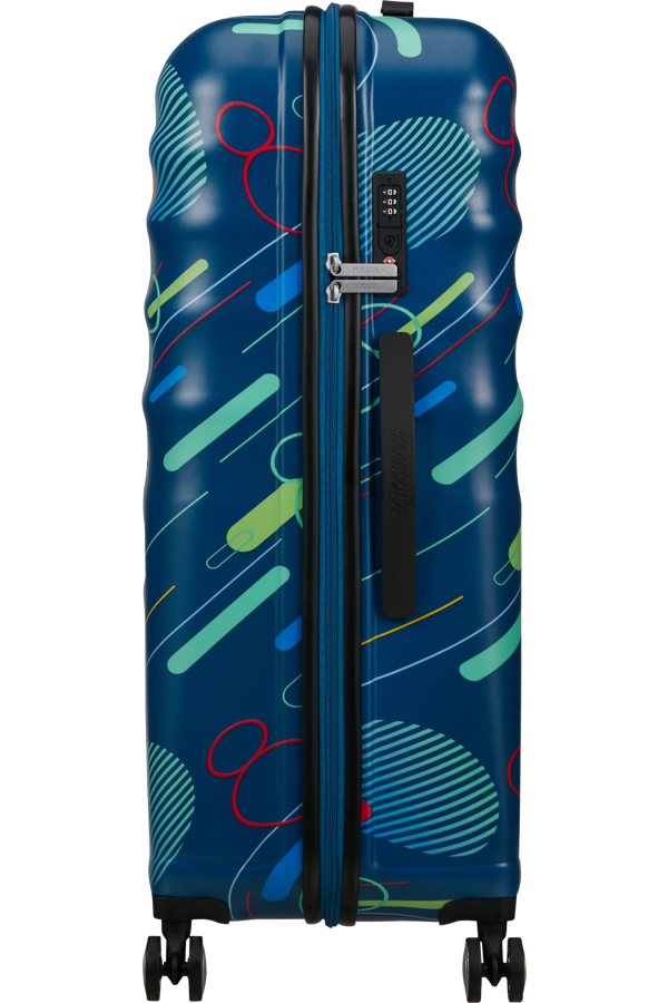 Mala de Viagem Grande 77cm 4 Rodas Mickey Pop Futurista - WaveBreaker Disney | American Tourister