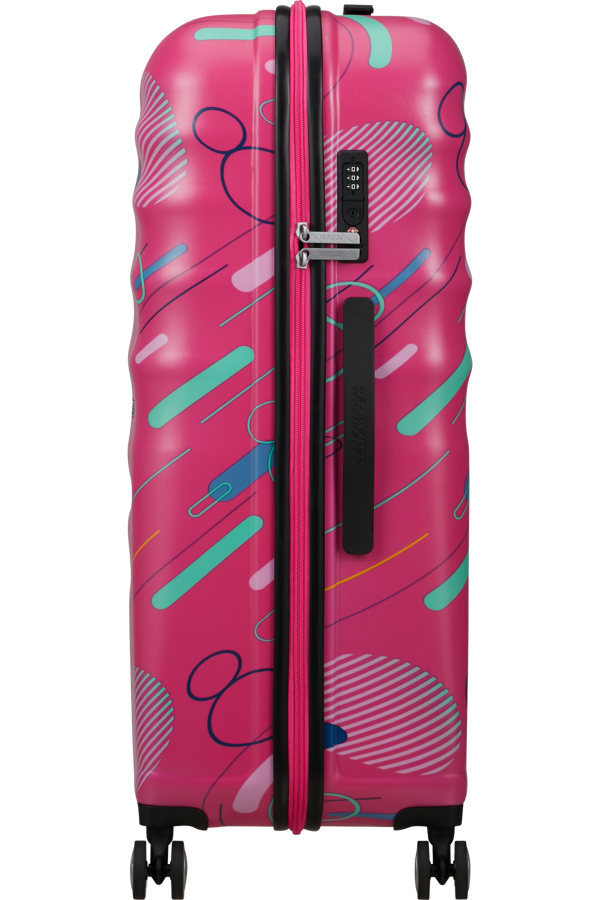Mala de Viagem Grande 77cm 4 Rodas Minnie Pop Futurista - WaveBreaker Disney | American Tourister