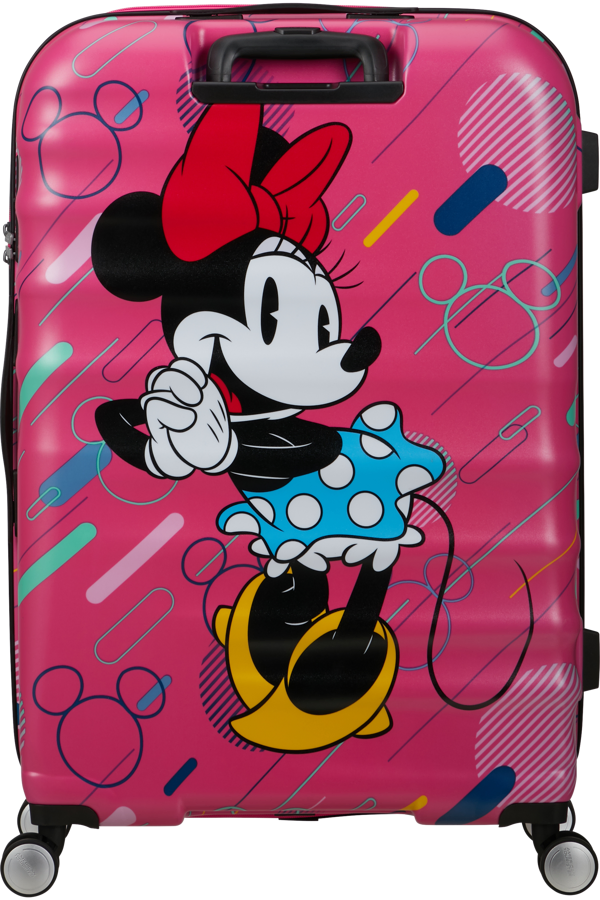 Mala de Viagem Grande 77cm 4 Rodas Minnie Pop Futurista - WaveBreaker Disney | American Tourister
