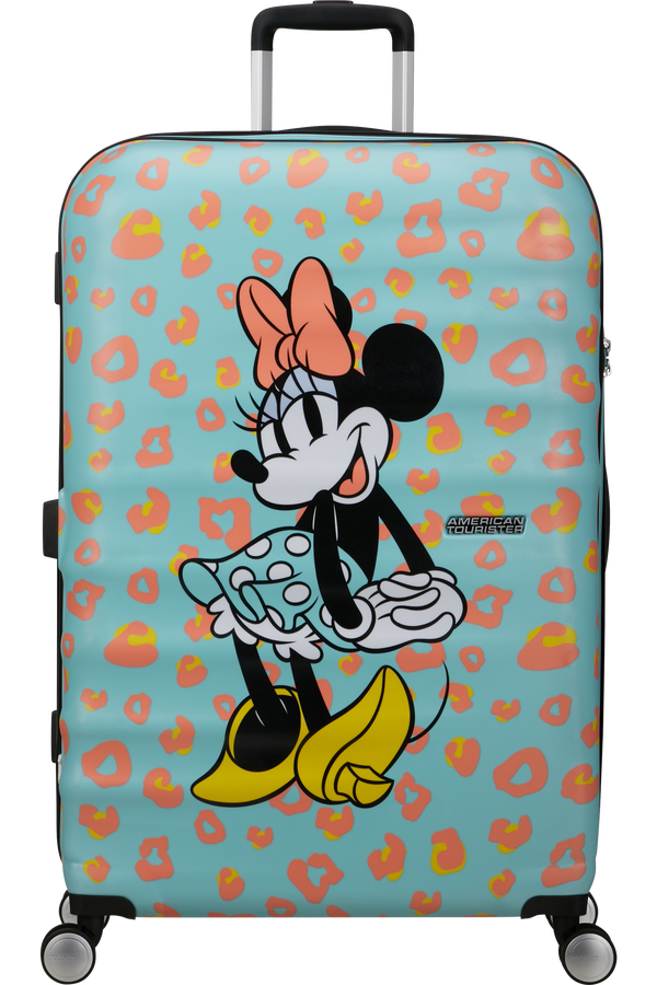 Mala de Viagem Grande 77cm 4 Rodas Minnie Pontos Pastel - WaveBreaker Disney | American Tourister®